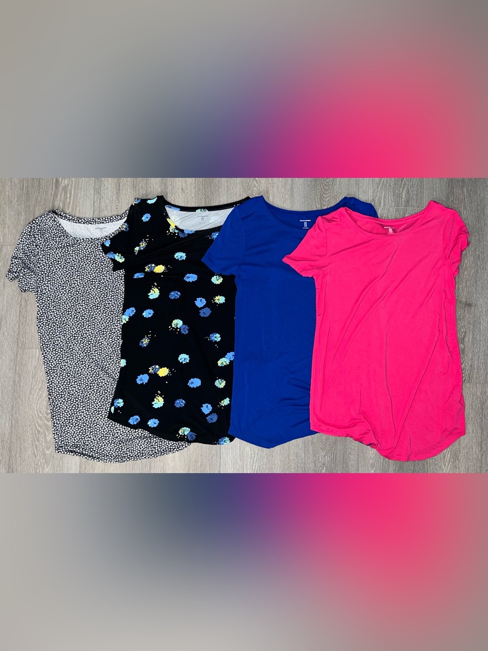 Amazon Essentials Women's Short-Sleeve Scoopneck Tunic Tops Bundle XS